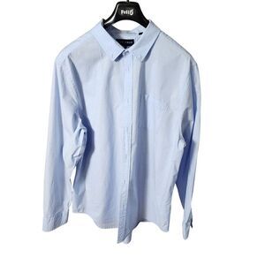 Five Four Men's Blue Dress Shirt, 2XL